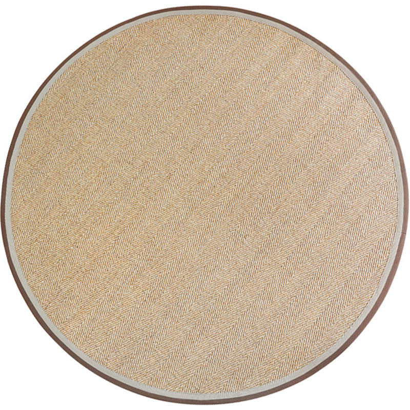 Cabin Plain Rug Multi-Colored Natural Sisal Carpet Anti-Slip Backing Machine Washable Pet Friendly Rug for Living Room Brown Clearhalo 'Area Rug' 'Rug' 2140726