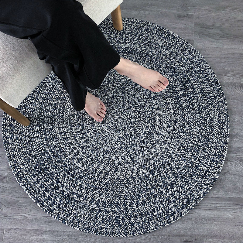 Stylish Multi Colored Plain Rug Polypropylene Cottage Carpet Stain Resistant Anti-Slip Backing Washable Rug for Sitting Room Blue Clearhalo 'Area Rug' 'Rug' 2140773