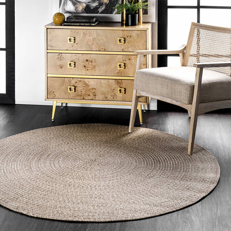 Stylish Multi Colored Plain Rug Polypropylene Cottage Carpet Stain Resistant Anti-Slip Backing Washable Rug for Sitting Room Beige Clearhalo 'Area Rug' 'Rug' 2140777