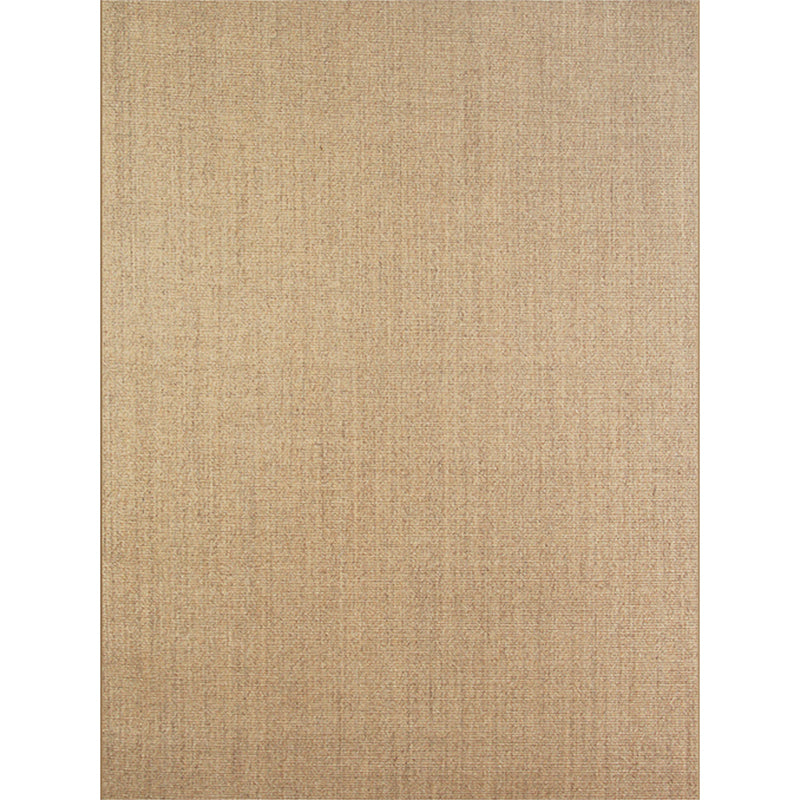 Light Brown Living Room Rug Country Hand-Stitched Plain Rug Sisal Stain Resistant Non-Slip Backing Machine Washable Rug Light Brown Clearhalo 'Area Rug' 'Rug' 2140875