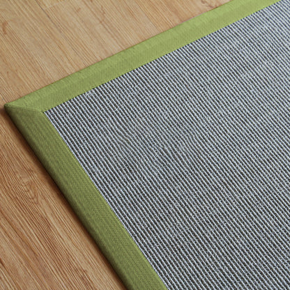 Cottage Guest Room Rug Multicolor Plain Rug Sisal Pet Friendly Non-Slip Backing Stain Resistant Carpet with Wrapped Trim Green Clearhalo 'Area Rug' 'Rug' 2140887