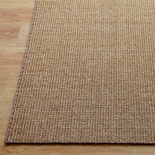 Minimalist Brown Plain Rug Sisal Rustic Carpet Washable Stain Resistant Non-Slip Rug for Tatami Clearhalo 'Area Rug' 'Rug' 2140905