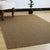 Coffee Plain Woven Rug Sisal Farmhouse Rug Pet Friendly Anti-Slip Stain Resistant Rug for Living Room Coffee Clearhalo 'Area Rug' 'Rug' 2140914