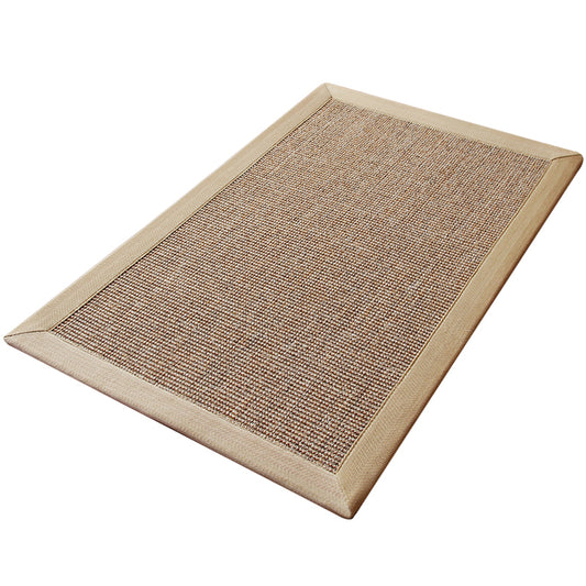 Beige Rustic Rug Sisal Solid Color Rug Washable Non-Slip Pet Friendly Rug for Bedroom Clearhalo 'Area Rug' 'Rug' 2140924