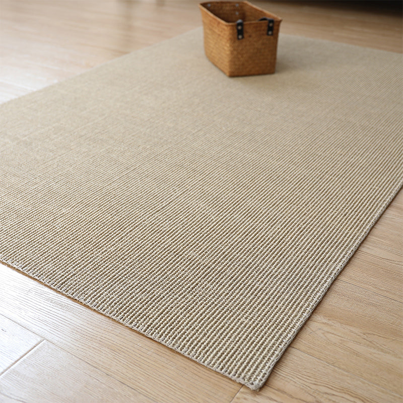 Antique Brown Rustic Rug Sisal Plain Carpet Anti-Slip Stain Resistant Machine Washable Rug for Living Room Brown Clearhalo 'Area Rug' 'Rug' 2140925