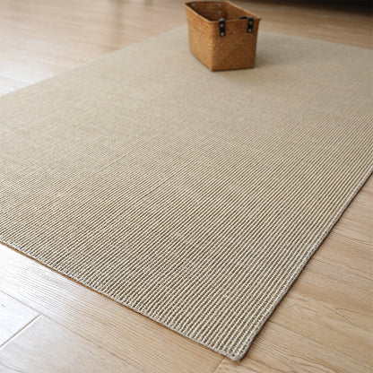 Antique Brown Rustic Rug Sisal Plain Carpet Anti-Slip Stain Resistant Machine Washable Rug for Living Room Brown Clearhalo 'Area Rug' 'Rug' 2140925