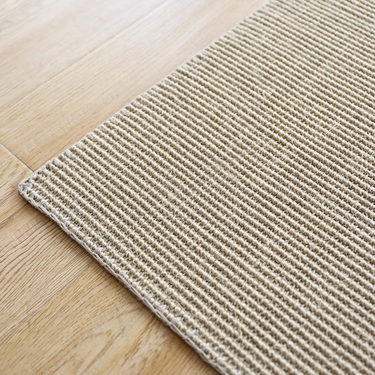 Beige Tatami Rug Farm Style Plain Carpet Sisal Non-Slip Pet Friendly Washable Indoor Rug Clearhalo 'Area Rug' 'Rug' 2140942