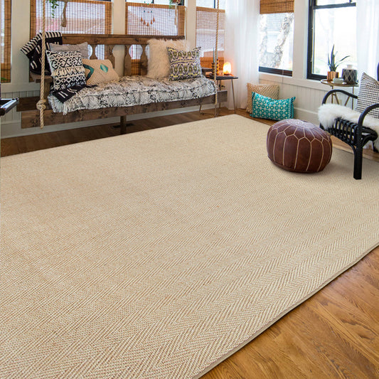 Minimal Solid Color Area Rug Multicolor Lodge Rug Sisal Anti-Slip Machine Washable Pet Friendly Rug for Home Clearhalo 'Area Rug' 'Rug' 2140952
