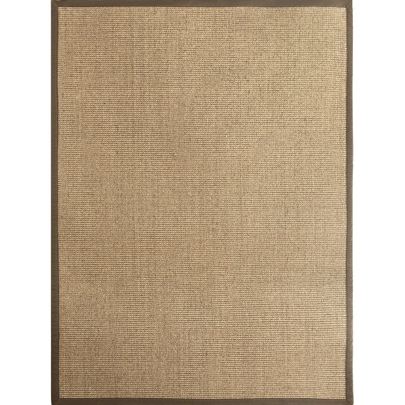 Premium Plain Rug Light Brown Cabin Style Carpet Sisal Anti-Slip Pet Friendly Machine Washable Rug for Home Clearhalo 'Area Rug' 'Rug' 2141007