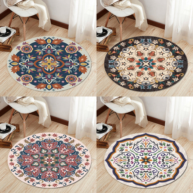 Eclectic Tribal Patterned Rug Multi Colored Polypropylene Rug Stain Resistant Machine Washable Non-Slip Backing Carpet for Living Room Clearhalo 'Area Rug' 'Bohemian' 'Rugs' Rug' 2141016