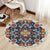 Eclectic Tribal Patterned Rug Multi Colored Polypropylene Rug Stain Resistant Machine Washable Non-Slip Backing Carpet for Living Room Dark Blue Clearhalo 'Area Rug' 'Bohemian' 'Rugs' Rug' 2141021