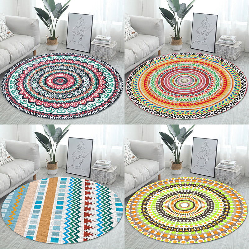 Unique Bohemian Rug Multi Color Seamless Pattern Rug Washable Anti-Slip Pet Friendly Area Carpet for Room Decor Clearhalo 'Area Rug' 'Bohemian' 'Rugs' Rug' 2141034