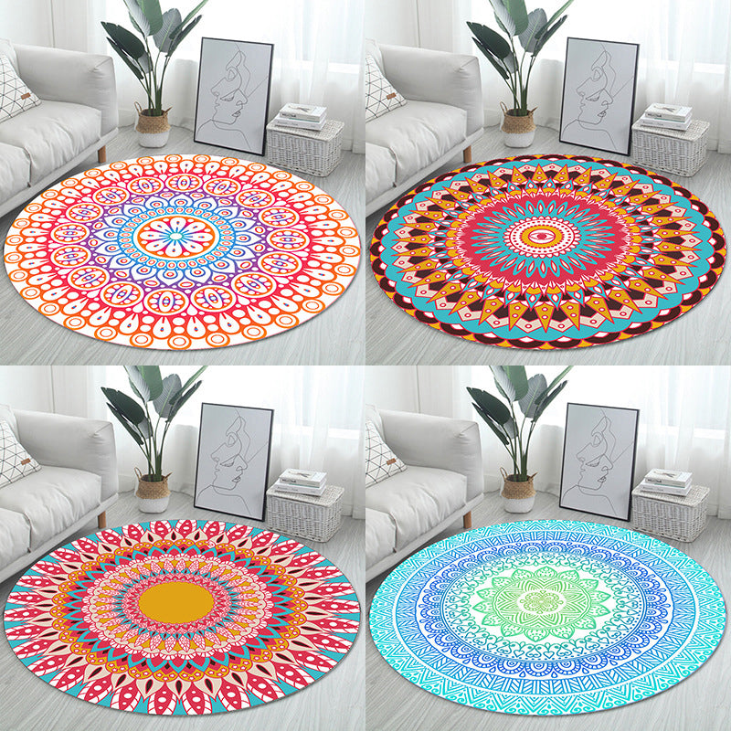 Unique Bohemian Rug Multi Color Seamless Pattern Rug Washable Anti-Slip Pet Friendly Area Carpet for Room Decor Clearhalo 'Area Rug' 'Bohemian' 'Rugs' Rug' 2141036