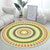 Unique Bohemian Rug Multi Color Seamless Pattern Rug Washable Anti-Slip Pet Friendly Area Carpet for Room Decor Green Clearhalo 'Area Rug' 'Bohemian' 'Rugs' Rug' 2141039