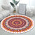 Unique Bohemian Rug Multi Color Seamless Pattern Rug Washable Anti-Slip Pet Friendly Area Carpet for Room Decor Yellow-Red Clearhalo 'Area Rug' 'Bohemian' 'Rugs' Rug' 2141041