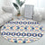 Unique Bohemian Rug Multi Color Seamless Pattern Rug Washable Anti-Slip Pet Friendly Area Carpet for Room Decor Blue-Pink Clearhalo 'Area Rug' 'Bohemian' 'Rugs' Rug' 2141050