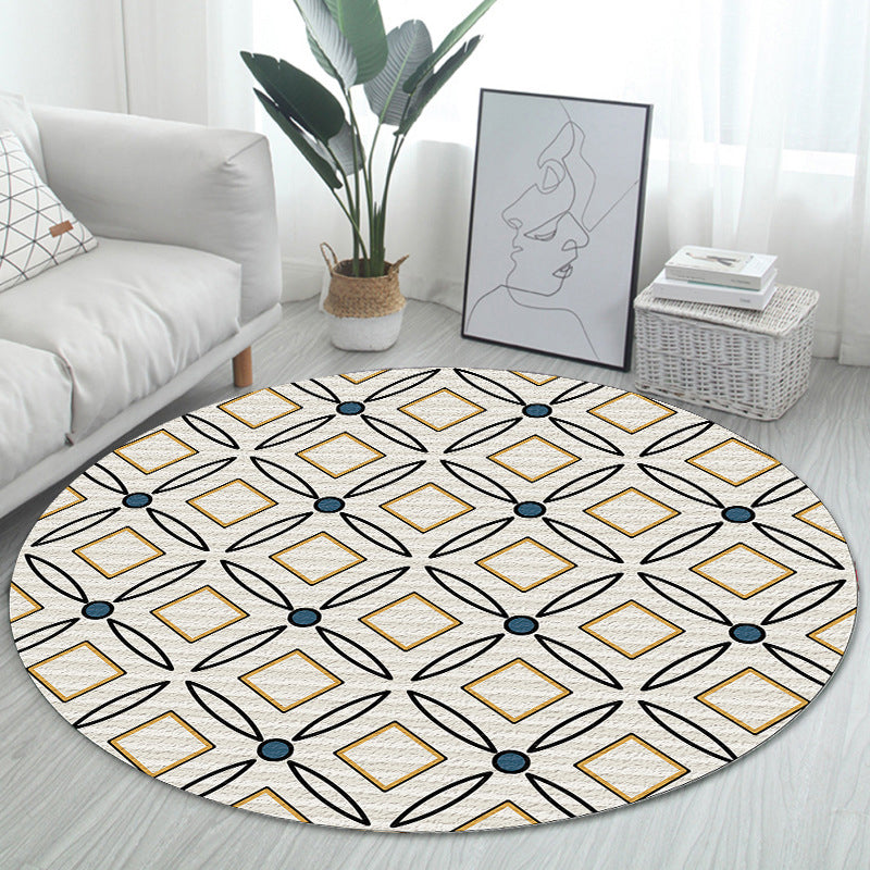 Unique Bohemian Rug Multi Color Seamless Pattern Rug Washable Anti-Slip Pet Friendly Area Carpet for Room Decor Dark Beige Clearhalo 'Area Rug' 'Bohemian' 'Rugs' Rug' 2141056