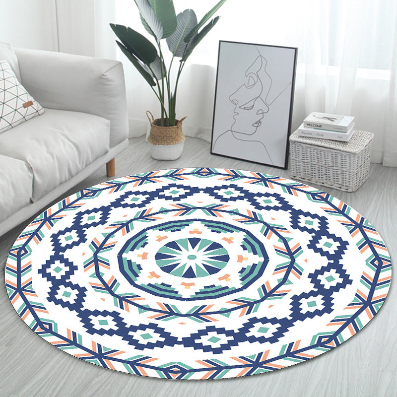 Unique Bohemian Rug Multi Color Seamless Pattern Rug Washable Anti-Slip Pet Friendly Area Carpet for Room Decor Clearhalo 'Area Rug' 'Bohemian' 'Rugs' Rug' 2141069
