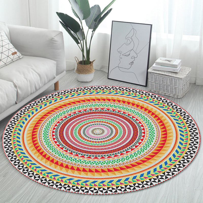 Unique Bohemian Rug Multi Color Seamless Pattern Rug Washable Anti-Slip Pet Friendly Area Carpet for Room Decor Clearhalo 'Area Rug' 'Bohemian' 'Rugs' Rug' 2141073