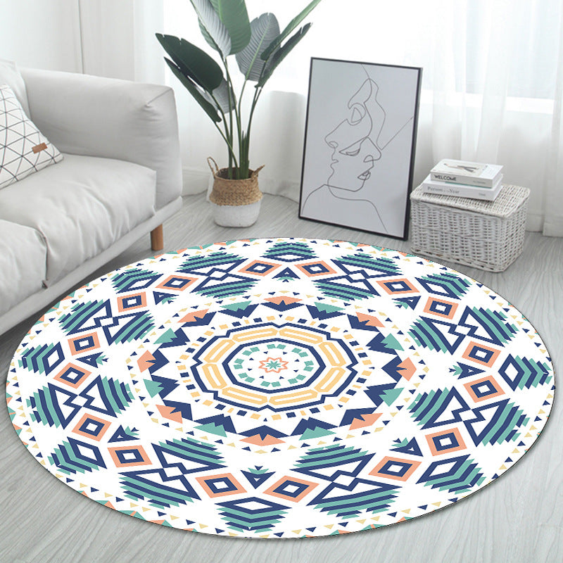 Unique Bohemian Rug Multi Color Seamless Pattern Rug Washable Anti-Slip Pet Friendly Area Carpet for Room Decor Clearhalo 'Area Rug' 'Bohemian' 'Rugs' Rug' 2141074
