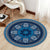 Boho Living Room Rug Multi-Color Flower Print Carpet Synthetics Stain Resistant Non-Slip Pet Friendly Area Rug Dark Blue Clearhalo 'Area Rug' 'Bohemian' 'Rugs' Rug' 2141081