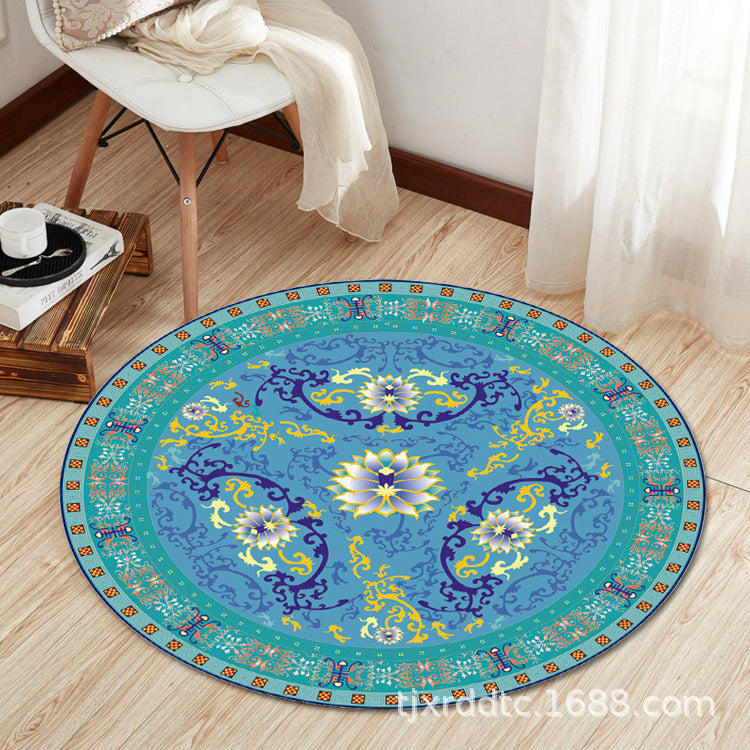 Boho Living Room Rug Multi-Color Flower Print Carpet Synthetics Stain Resistant Non-Slip Pet Friendly Area Rug Clearhalo 'Area Rug' 'Bohemian' 'Rugs' Rug' 2141083