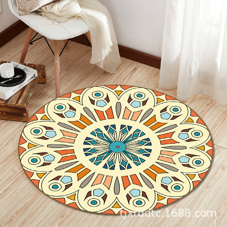 Boho Living Room Rug Multi-Color Flower Print Carpet Synthetics Stain Resistant Non-Slip Pet Friendly Area Rug Clearhalo 'Area Rug' 'Bohemian' 'Rugs' Rug' 2141084