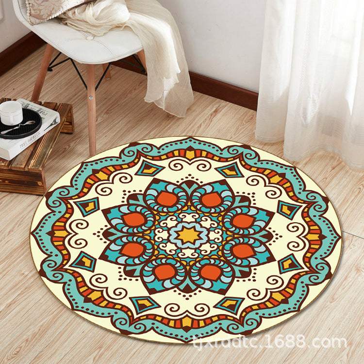 Boho Living Room Rug Multi-Color Flower Print Carpet Synthetics Stain Resistant Non-Slip Pet Friendly Area Rug Clearhalo 'Area Rug' 'Bohemian' 'Rugs' Rug' 2141086