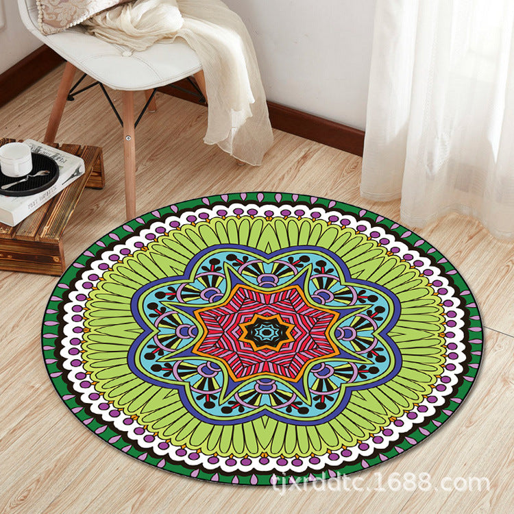 Boho Living Room Rug Multi-Color Flower Print Carpet Synthetics Stain Resistant Non-Slip Pet Friendly Area Rug Clearhalo 'Area Rug' 'Bohemian' 'Rugs' Rug' 2141088