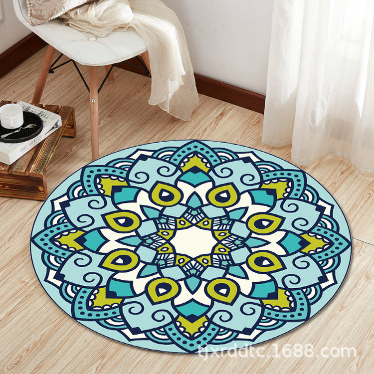 Boho Living Room Rug Multi-Color Flower Print Carpet Synthetics Stain Resistant Non-Slip Pet Friendly Area Rug Clearhalo 'Area Rug' 'Bohemian' 'Rugs' Rug' 2141090