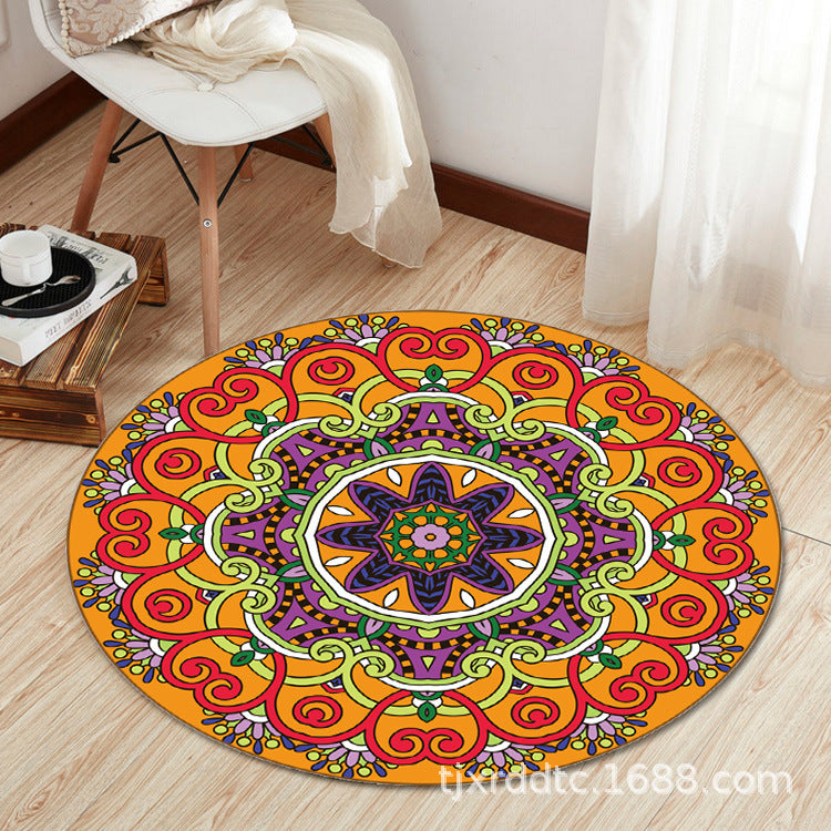 Boho Living Room Rug Multi-Color Flower Print Carpet Synthetics Stain Resistant Non-Slip Pet Friendly Area Rug Clearhalo 'Area Rug' 'Bohemian' 'Rugs' Rug' 2141094
