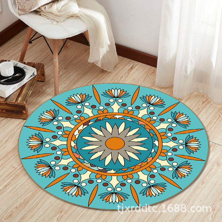 Boho Living Room Rug Multi-Color Flower Print Carpet Synthetics Stain Resistant Non-Slip Pet Friendly Area Rug Clearhalo 'Area Rug' 'Bohemian' 'Rugs' Rug' 2141096