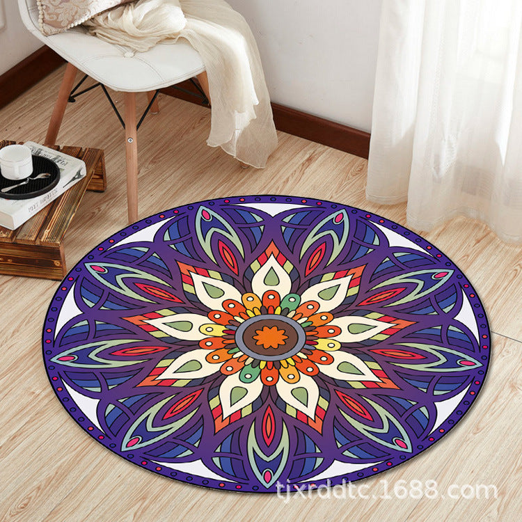 Boho Living Room Rug Multi-Color Flower Print Carpet Synthetics Stain Resistant Non-Slip Pet Friendly Area Rug Clearhalo 'Area Rug' 'Bohemian' 'Rugs' Rug' 2141097