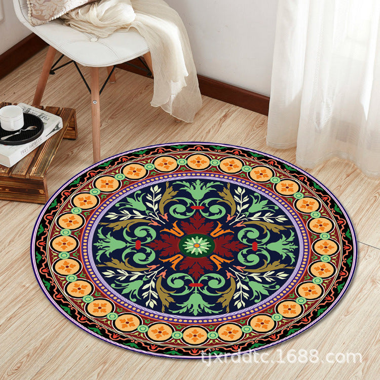 Boho Living Room Rug Multi-Color Flower Print Carpet Synthetics Stain Resistant Non-Slip Pet Friendly Area Rug Clearhalo 'Area Rug' 'Bohemian' 'Rugs' Rug' 2141099