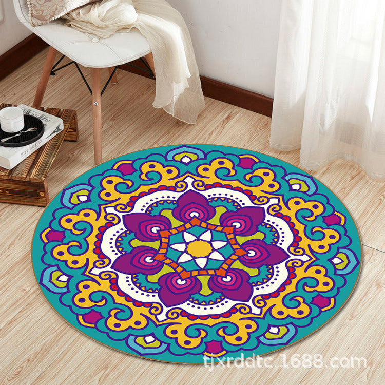 Boho Living Room Rug Multi-Color Flower Print Carpet Synthetics Stain Resistant Non-Slip Pet Friendly Area Rug Clearhalo 'Area Rug' 'Bohemian' 'Rugs' Rug' 2141100