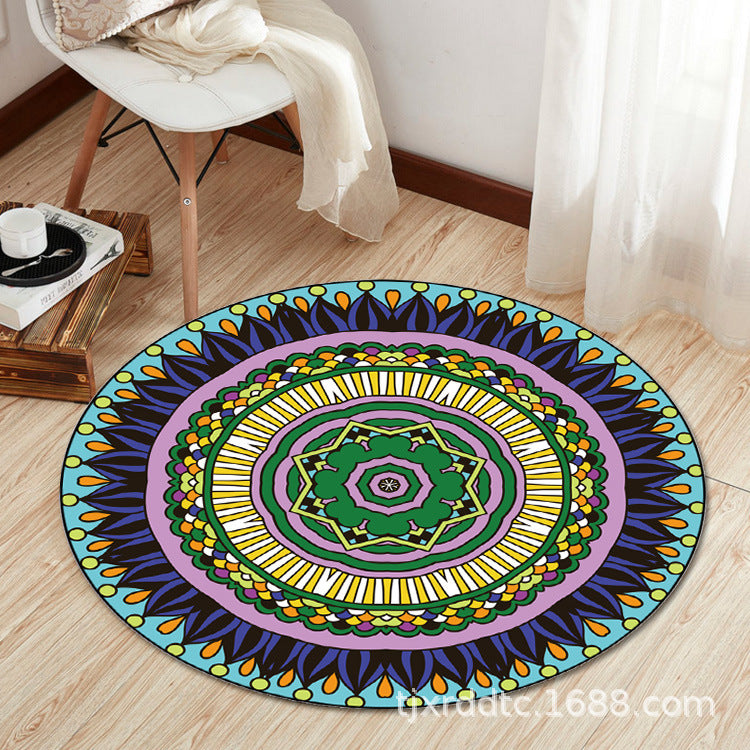 Boho Living Room Rug Multi-Color Flower Print Carpet Synthetics Stain Resistant Non-Slip Pet Friendly Area Rug Clearhalo 'Area Rug' 'Bohemian' 'Rugs' Rug' 2141101