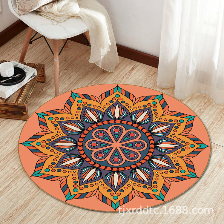 Boho Living Room Rug Multi-Color Flower Print Carpet Synthetics Stain Resistant Non-Slip Pet Friendly Area Rug Clearhalo 'Area Rug' 'Bohemian' 'Rugs' Rug' 2141107