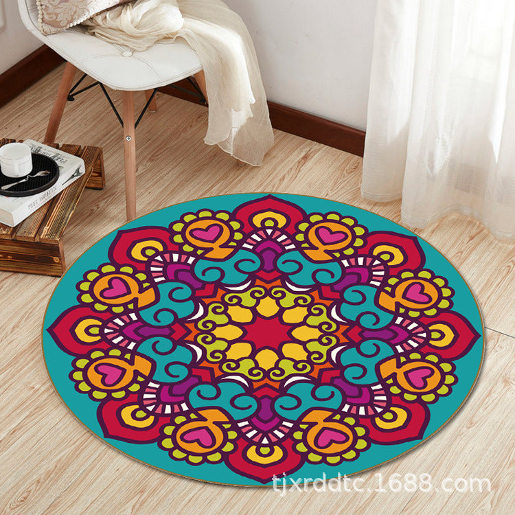 Boho Living Room Rug Multi-Color Flower Print Carpet Synthetics Stain Resistant Non-Slip Pet Friendly Area Rug Clearhalo 'Area Rug' 'Bohemian' 'Rugs' Rug' 2141112