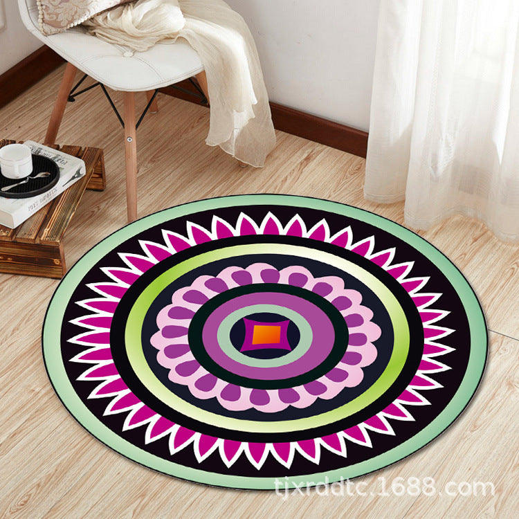 Boho Living Room Rug Multi-Color Flower Print Carpet Synthetics Stain Resistant Non-Slip Pet Friendly Area Rug Clearhalo 'Area Rug' 'Bohemian' 'Rugs' Rug' 2141117