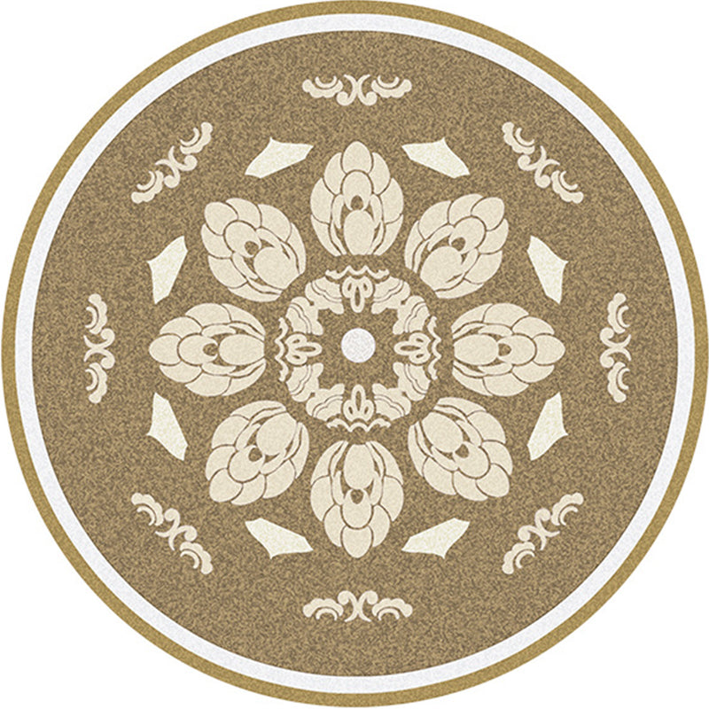 Nostalgic Traditional Rug Multi-Colored Floral Printed Carpet Anti-Slip Backing Pet Friendly Machine Washable Rug for Bedroom Clearhalo 'Area Rug' 'Bohemian' 'Rugs' Rug' 2141141