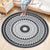 Nostalgic Traditional Rug Multi-Colored Floral Printed Carpet Anti-Slip Backing Pet Friendly Machine Washable Rug for Bedroom Black-White Clearhalo 'Area Rug' 'Bohemian' 'Rugs' Rug' 2141142