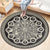 Nostalgic Traditional Rug Multi-Colored Floral Printed Carpet Anti-Slip Backing Pet Friendly Machine Washable Rug for Bedroom Black Clearhalo 'Area Rug' 'Bohemian' 'Rugs' Rug' 2141145
