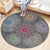 Nostalgic Traditional Rug Multi-Colored Floral Printed Carpet Anti-Slip Backing Pet Friendly Machine Washable Rug for Bedroom Red-Purple Clearhalo 'Area Rug' 'Bohemian' 'Rugs' Rug' 2141158