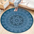 Classic Flower Patterned Rug Multicolor Bohemian Rug Polypropylene Washable Stain Resistant Non-Slip Backing Rug for Home Blue Clearhalo 'Area Rug' 'Bohemian' 'Rugs' Rug' 2141174