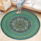 Classic Flower Patterned Rug Multicolor Bohemian Rug Polypropylene Washable Stain Resistant Non-Slip Backing Rug for Home Aqua Clearhalo 'Area Rug' 'Bohemian' 'Rugs' Rug' 2141179
