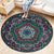 Classic Flower Patterned Rug Multicolor Bohemian Rug Polypropylene Washable Stain Resistant Non-Slip Backing Rug for Home Blackish Green Clearhalo 'Area Rug' 'Bohemian' 'Rugs' Rug' 2141181