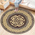 Classic Flower Patterned Rug Multicolor Bohemian Rug Polypropylene Washable Stain Resistant Non-Slip Backing Rug for Home Yellow-Brown Clearhalo 'Area Rug' 'Bohemian' 'Rugs' Rug' 2141182