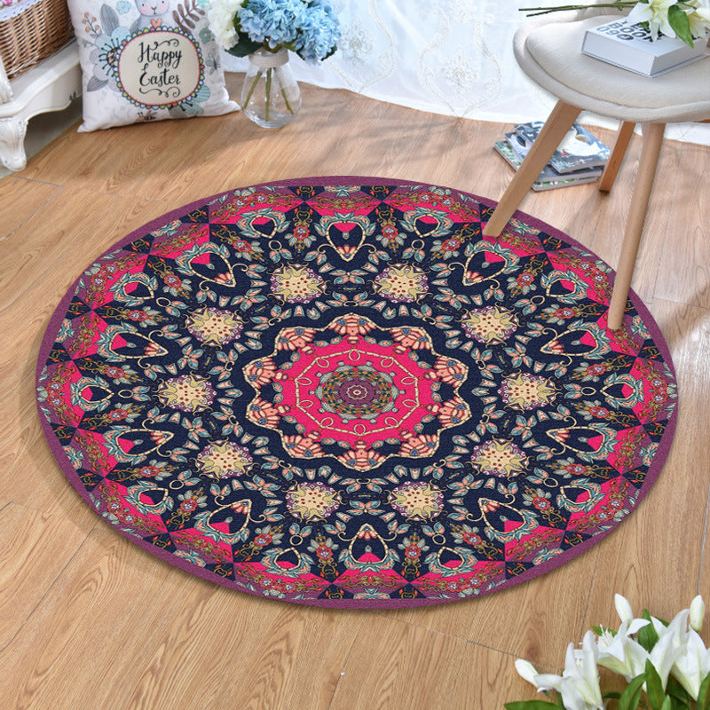 Olden Bohemian Style Rug Multi Color Tribal Pattern Carpet Non-Slip Backing Stain Resistant Washable Rug for Sitting Room Clearhalo 'Area Rug' 'Bohemian' 'Rugs' Rug' 2141190