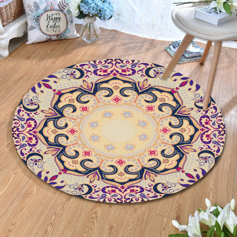 Olden Bohemian Style Rug Multi Color Tribal Pattern Carpet Non-Slip Backing Stain Resistant Washable Rug for Sitting Room Clearhalo 'Area Rug' 'Bohemian' 'Rugs' Rug' 2141191