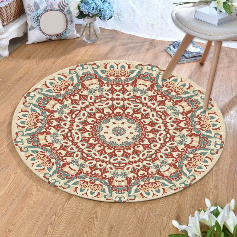 Olden Bohemian Style Rug Multi Color Tribal Pattern Carpet Non-Slip Backing Stain Resistant Washable Rug for Sitting Room Yellow Clearhalo 'Area Rug' 'Bohemian' 'Rugs' Rug' 2141195